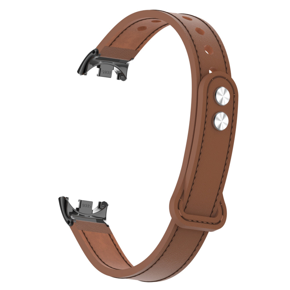 For Xiaomi Smart Band 8 Genuine Cow Leather Watch Band Strap Replacement with Connector For Xiaomi Smart Band 8 Genuine Cow Leather Watch Band Strap Replacement with Connector